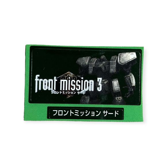 Sony PlayStation 1 PS1 Front Mission 3 1999 Vintage VTG Memory Card‎ Sticker - Picture 1 of 1